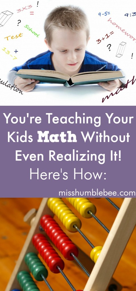 You're Teaching Your Kids Math Without Even Realizing It! Here's How ...